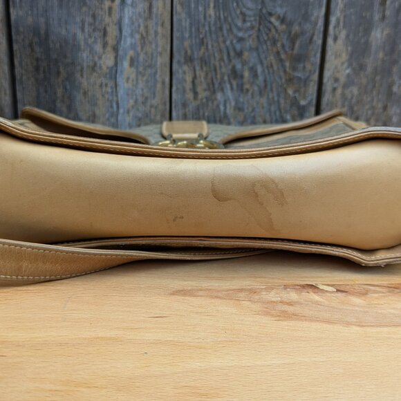 GUCCI Vintage GG Supreme Monogram Purse Crossbody & Wallet Brown Leather Bag - Picture 5 of 16